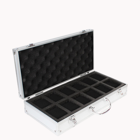 Mallette Rangement Montres Aluminium Portable