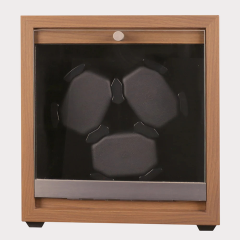 Remontoir Montre Automatique Bois Noyer LED