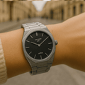 LUTECE | noir & argent, 40mm