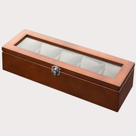 Boite rangement montre en bois
