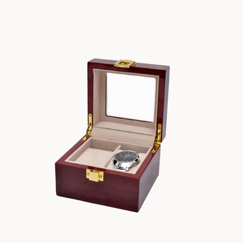 Coffret Bois Rangement Montres 12 Emplacements