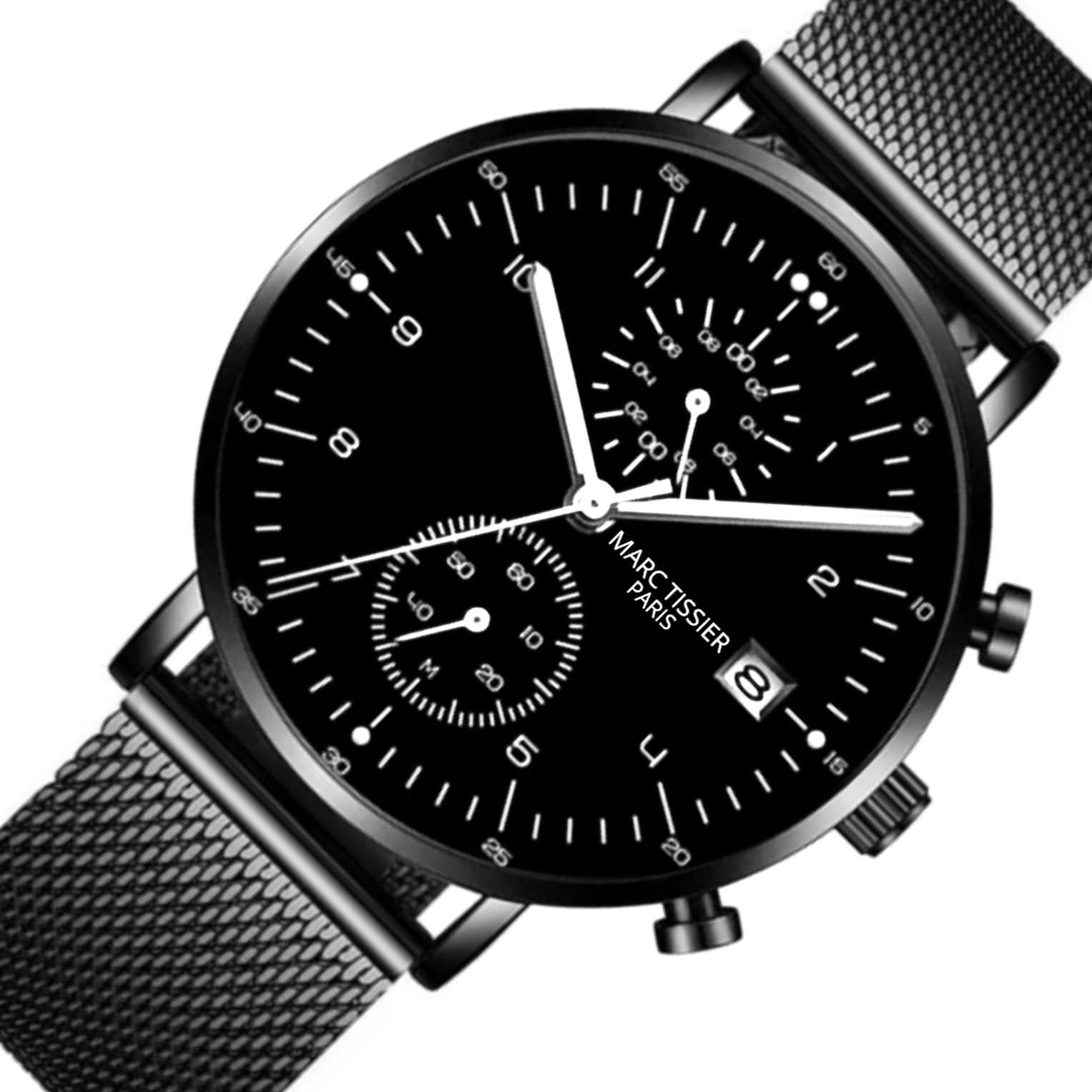 montre homme bracelet acier