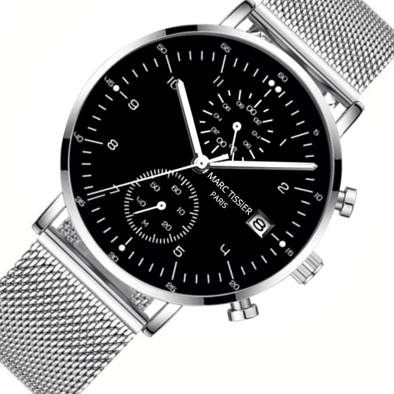 montre homme bracelet acier