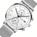 Charger l'image dans la galerie, montre homme bracelet acier
