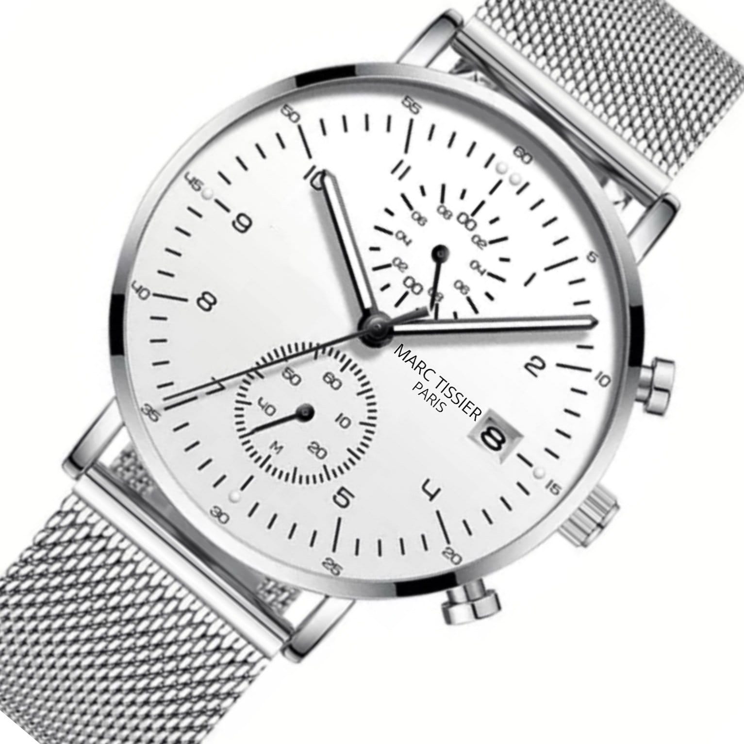 montre homme bracelet acier